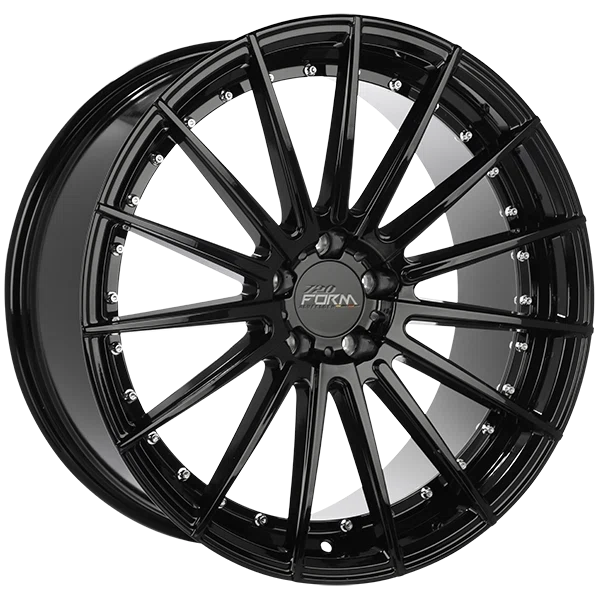 720 Form – RF3-V – Black – 20″x9″ 25mm – All weather Wheels – FF112006