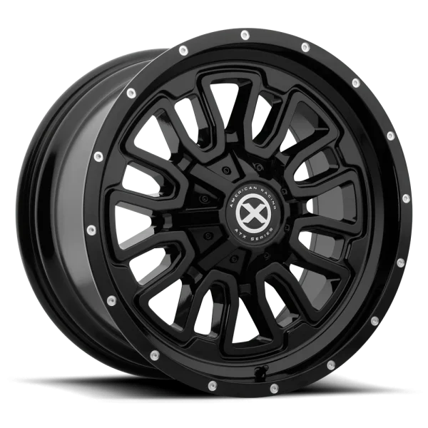 ATX Series – AX203 – Black – 17″x8″ 0mm – All weather Wheels – AX20378035300