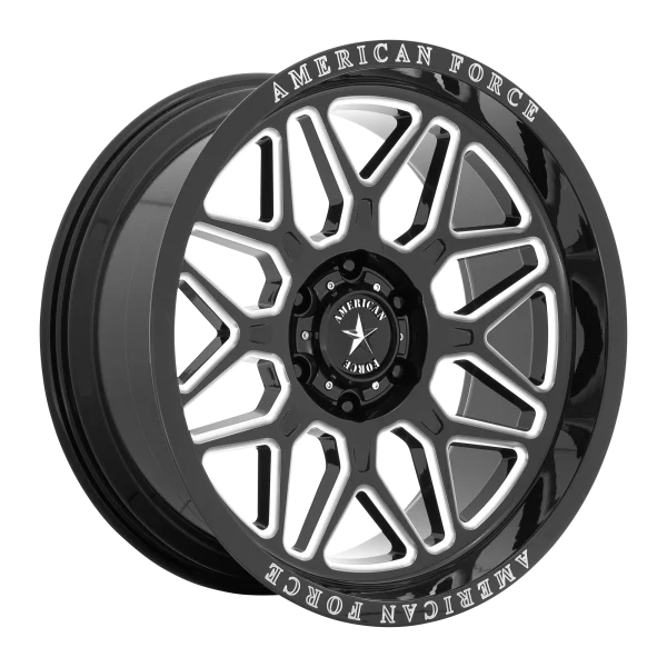 American Force Cast – AC001 RUSH – Black – 22″x10″ -18mm – Summer Wheels – AC001BB22106318N