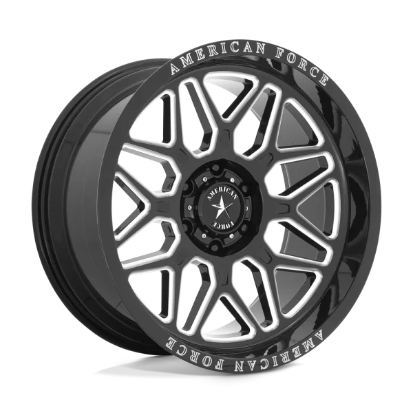 American Force Cast – AC001 RUSH – Black – 20″x10″ -18mm – Summer Wheels – AC001BB20106318N