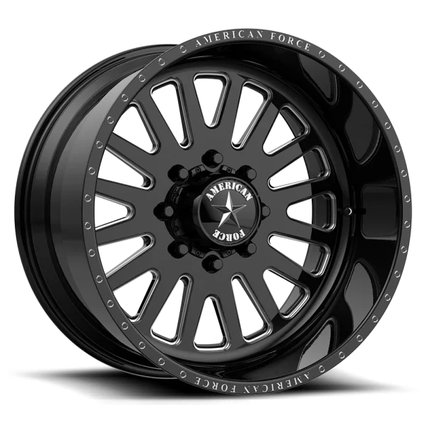 American Force Wheels – AFW ATOM SS – Black – 22″x12″ -40mm – All weather Wheels – AFTJF20W87-2-20