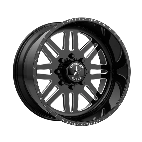 American Force Wheels – AFW FF016 – Black – 20″x10″ -25mm – Summer Wheels – FFDFF016S71-5-34