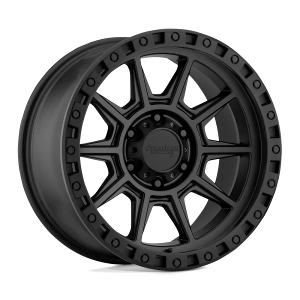 American Racing – AR202 – Black – 16″x8″ 0mm – All weather Wheels – AR20268055700