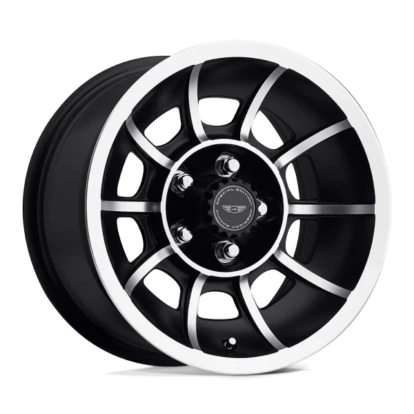 American Racing Vintage – VN47 VECTOR – Black – 15″x7″ 0mm – Summer Wheels – VN475765B