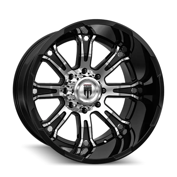 American Truxx – BOMB – Black – 20″x12″ -44mm – Summer Wheels – AT154-2273BM-44