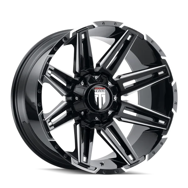 American Truxx – BOOM – Black – 18″x9″ -12mm – Summer Wheels – AT1903-8937M-12