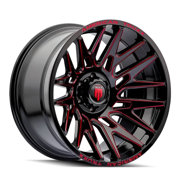American Truxx – EVOLUTION – Black – 22″x12″ -44mm – Summer Wheels – AT1919-22236MB