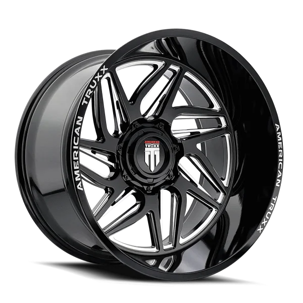 American Truxx – GOLIATH – Black – 20″x10″ -24mm – Summer Wheels – AT1917-2137M
