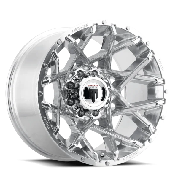 American Truxx – GRIDLOCK – Chrome – 20″x12″ -44mm – Summer Wheels – AT1901-2237P-44