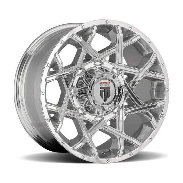 American Truxx – GRIDLOCK – Chrome – 20″x12″ -44mm – Summer Wheels – AT1901-2270P-44