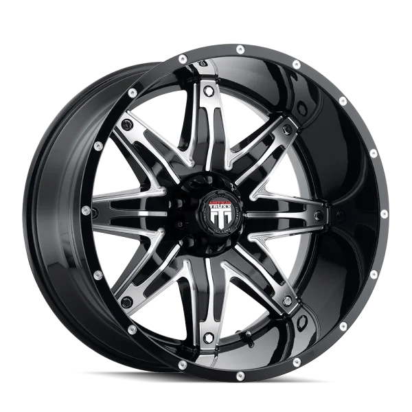 American Truxx – LONESTAR – Black – 20″x10″ -24mm – Summer Wheels – AT185-2173BM-24