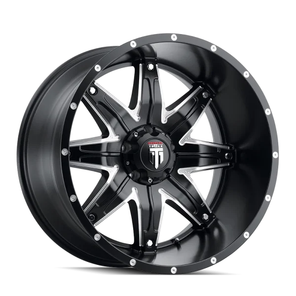 American Truxx – LONESTAR – Black – 20″x10″ -24mm – Summer Wheels – AT185-2185M-24