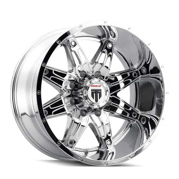 American Truxx – LONESTAR – Chrome – 20″x10″ -24mm – Summer Wheels – AT185-2173C-24