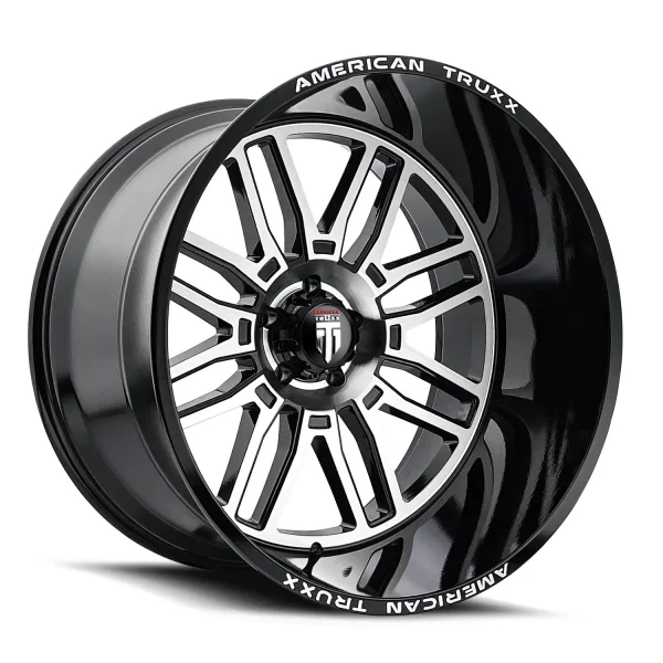 American Truxx – RESTLESS – Black – 22″x12″ -44mm – Summer Wheels – AT1915-22236BM