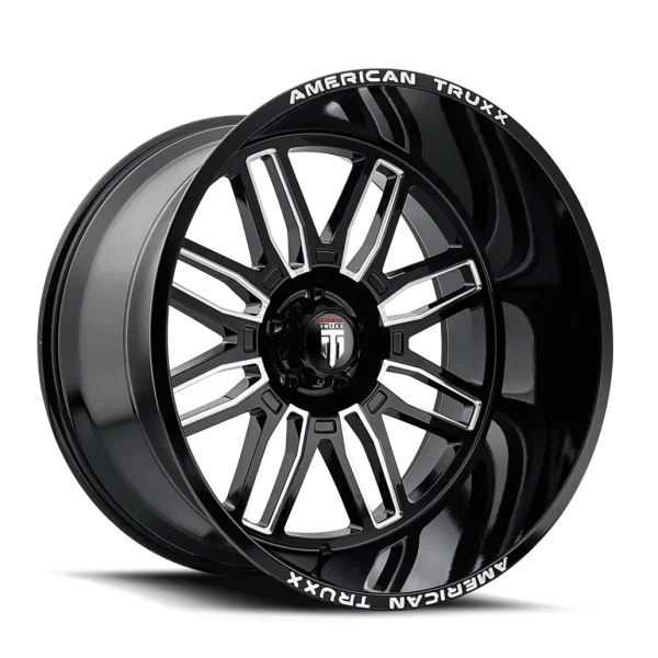 American Truxx – RESTLESS – Black – 22″x12″ -44mm – Summer Wheels – AT1915-22281BM