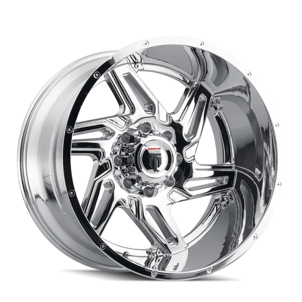 American Truxx – SPURS – Chrome – 22″x12″ -44mm – Summer Wheels – AT186-22285C-44