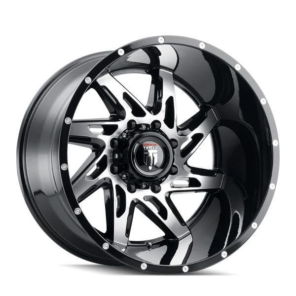 American Truxx – SPYDER – Black – 20″x10″ -24mm – Summer Wheels – AT183-2150BM-24