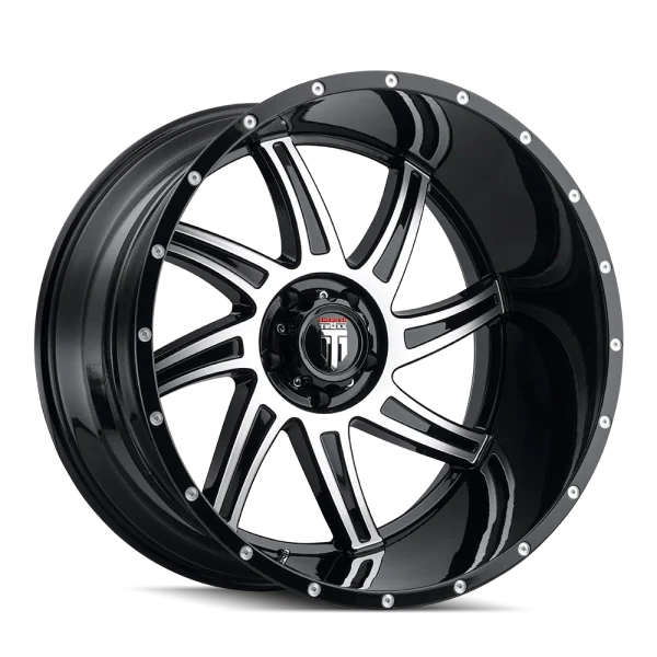 American Truxx – VORTEX – Black – 20″x10″ -24mm – Summer Wheels – AT162-2183BM-24
