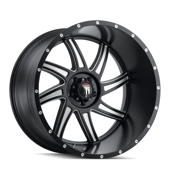 American Truxx – VORTEX – Black – 20″x10″ -24mm – Summer Wheels – AT162-2185M-24