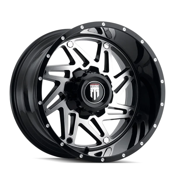 American Truxx – WARRIOR – Black – 20″x10″ -24mm – Summer Wheels – AT165-2152BM-24