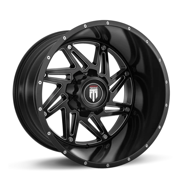 American Truxx – WARRIOR – Black – 20″x10″ -24mm – Summer Wheels – AT165-2152M-24