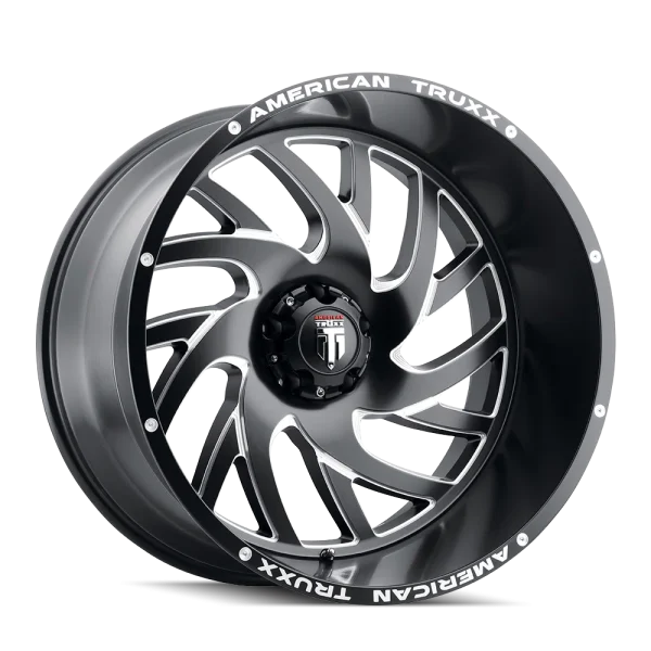 American Truxx – XCLUSIVE – Black – 22″x12″ -44mm – Summer Wheels – AT1907-22285M-44