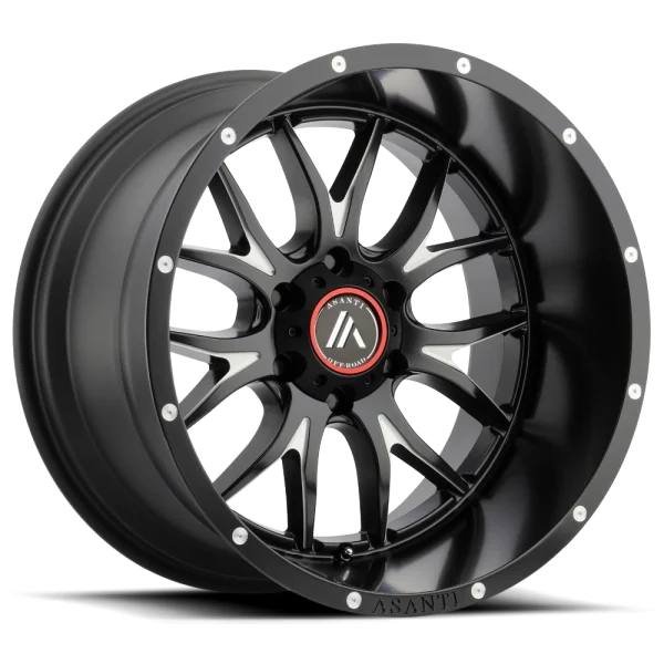 Asanti Off Road – AB807 CARBINE – Black – 20″x9″ 18mm – Summer Wheels – AB807-20908018BM