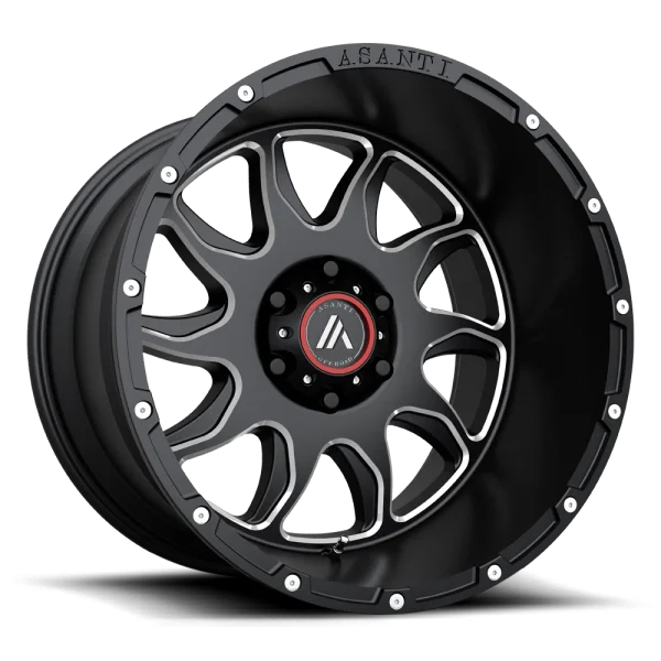 Asanti Off Road – AB810 BALLISTIC – Black – 20″x12″ -44mm – Summer Wheels – AB810-20125044NGM