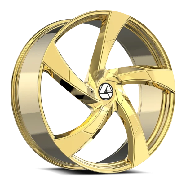 Azara – AZA-524 – Gold – 20″x8.5″ 35mm – All weather Wheels – AZA-52420853635NG