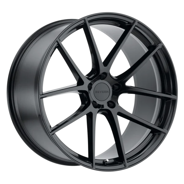 Beyern – RITZ – Black – 17″x8″ 15mm – All weather Wheels – 1780BFT155120B72