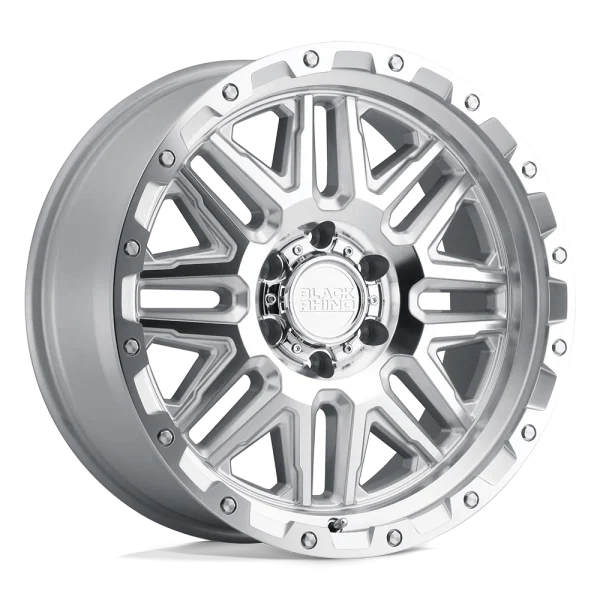 Black Rhino – ALAMO – Silver – 17″x9″ 12mm – Summer Wheels – 1790ALA126140S12