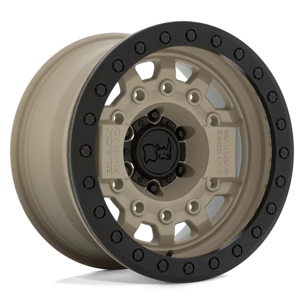 Black Rhino – AVENGER BEADLOCK – Desert Sand – 17″x8.5″ -32mm – All weather Wheels – 1785AVG-25127D71