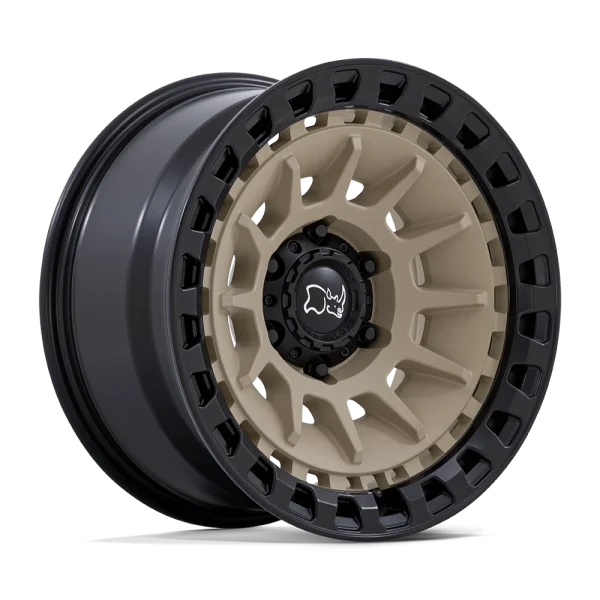 Black Rhino – BARRAGE – Desert Sand – 17″x8.5″ -10mm – All weather Wheels – BR009TM17856810N