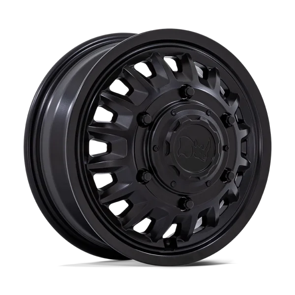 Black Rhino – BR019 ALISO DUALLY – Black – 16″x6″ 110mm – All weather Wheels – BR019MX16606B110