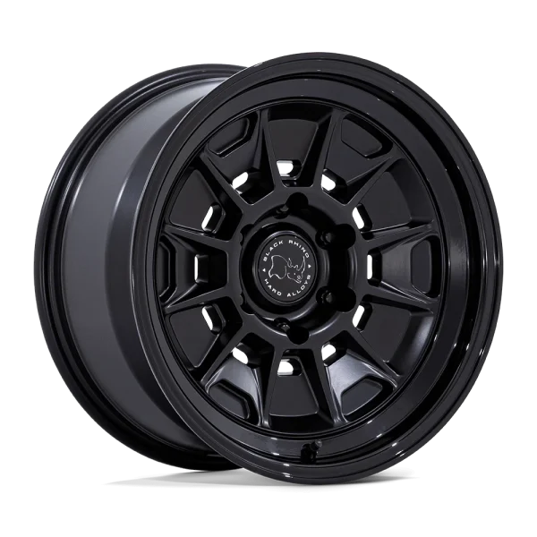 Black Rhino – BR021 MONDO – Black – 17″x8.5″ -10mm – All weather Wheels – BR021MB17856810N