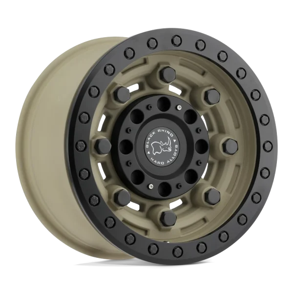 Black Rhino – GARRISON BEADLOCK – Desert Sand – 17″x8.5″ 0mm – All weather Wheels – 1785GAR006140D12