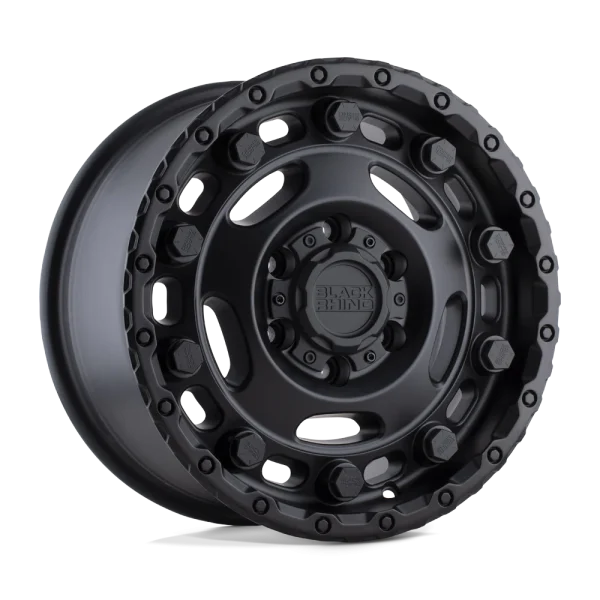 Black Rhino – GLACIER – Black – 17″x8″ 45mm – All weather Wheels – 1780GCR455130M78
