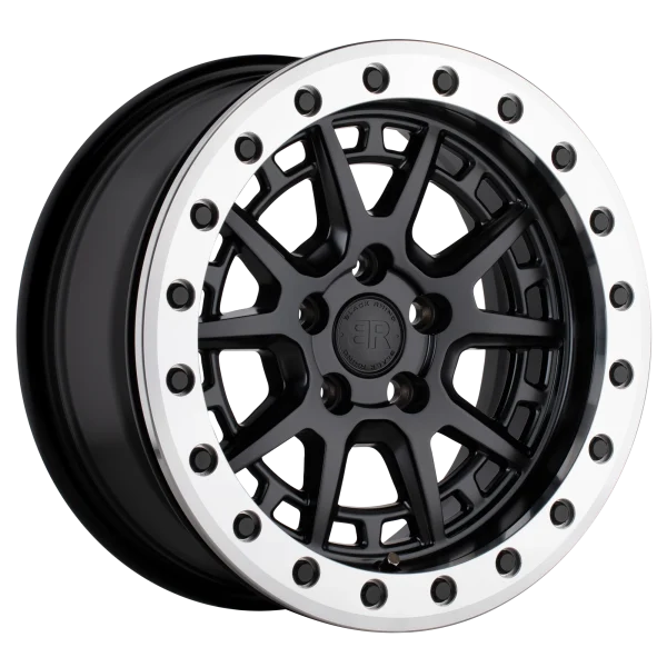 Black Rhino – GRAVEL BEADLOCK – Gunmetal – 15″x7″ 15mm – All weather Wheels – 1570GRV155100F72