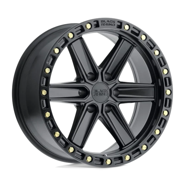 Black Rhino – HENDERSON – Black – 17″x9″ 12mm – All weather Wheels – 1790HDS126132B74