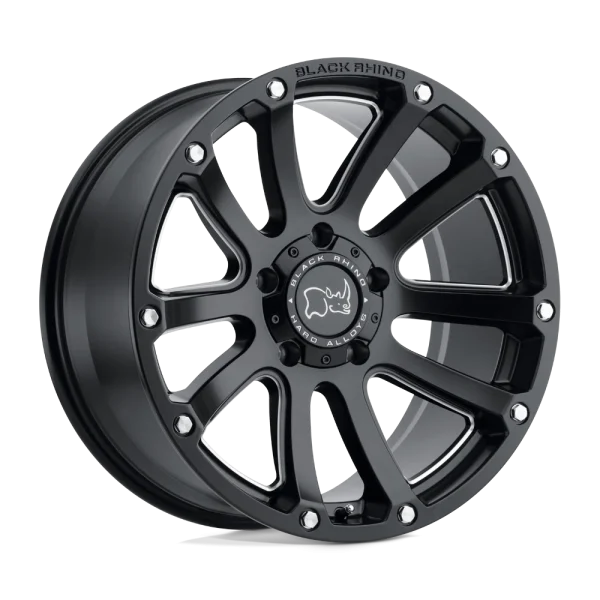 Black Rhino – HIGHLAND – Black – 17″x9.5″ -12mm – Summer Wheels – 1795HLD-26140M12
