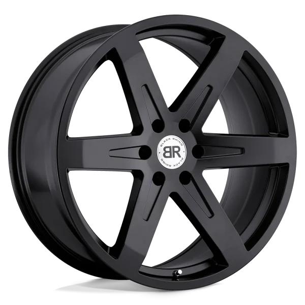 Black Rhino – PEAK – Black – 22″x9.5″ 25mm – All weather Wheels – 2295PEK256140M12
