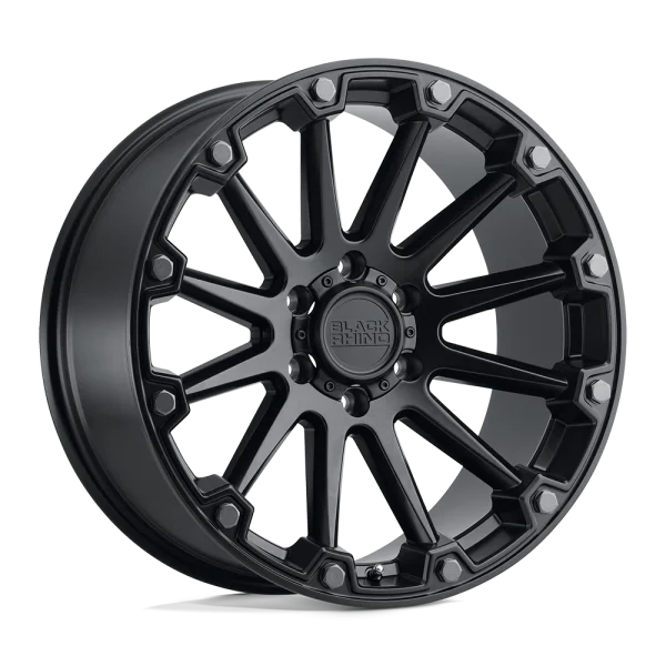 Black Rhino – PINNACLE – Black – 17″x8.5″ -18mm – All weather Wheels – 1785PNC-86140M12