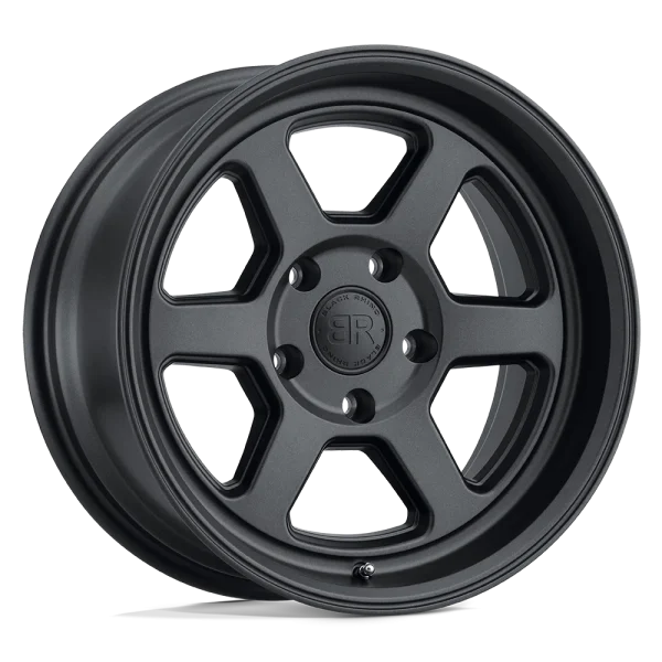 Black Rhino – RUMBLE – Black – 15″x7″ 15mm – All weather Wheels – 1570RBL155114M76