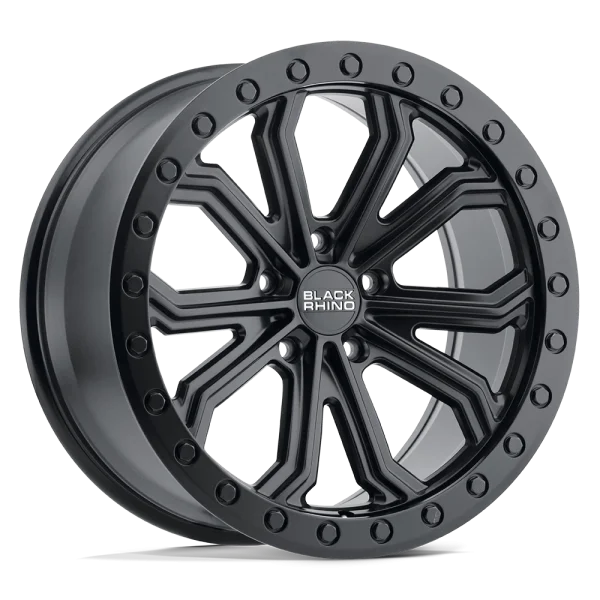 Black Rhino – TRABUCO – Black – 17″x8″ 25mm – All weather Wheels – 1780TBC255120M76