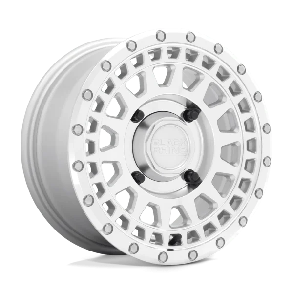 Black Rhino Powersports – PARKER UTV – Silver – 14″x7″ 36mm – Summer Wheels – 1470PKR364136S06