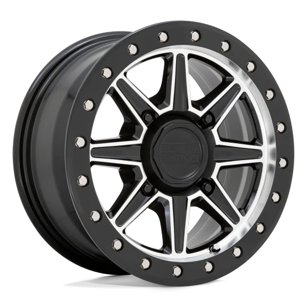 Black Rhino Powersports – WEBB UTV – Black – 14″x7″ 36mm – Summer Wheels – 1470WEB364110F80