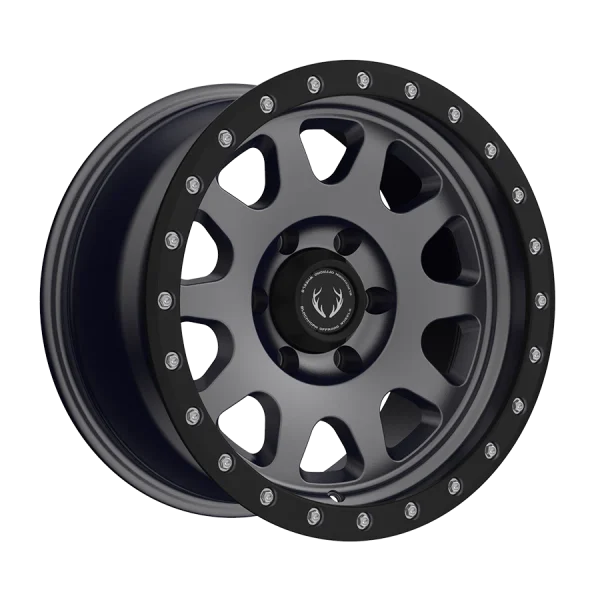 Blackhorn Offroad – BH02 – Gunmetal – 17″x9″ -12mm – All weather Wheels – BH0217090M125127G