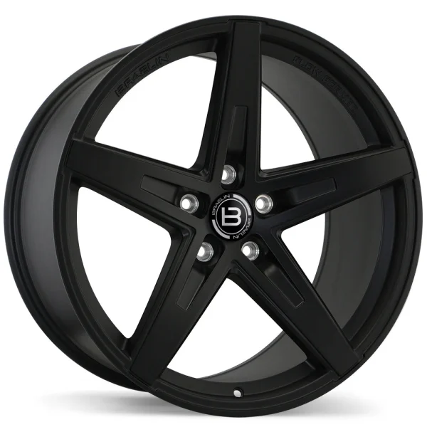 Braelin – BR08 – Black – 19″x10″ 25mm – All weather Wheels – BR08-1900-65FN+25E601