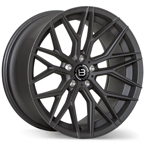 Braelin – BR10 – Black – 19″x10.5″ 45mm – All weather Wheels – BR10-1905-65GM+45E601