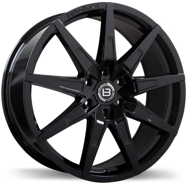 Braelin – BR15 – Black – 20″x8.5″ 30mm – All weather Wheels – BR15-2085-62BN+30C671